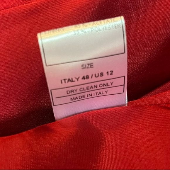 Santorelli Red Blazer Modern Structured Design - Picture 6 of 7